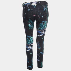 Balenciaga Black Tree Print Denim Skinny Jeans M Waist 30''