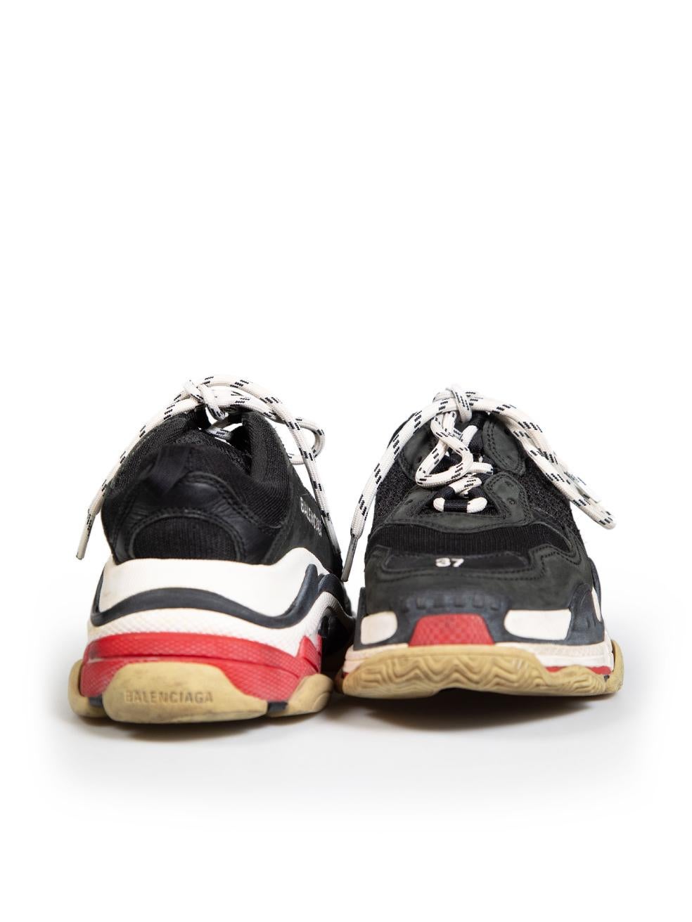 Balenciaga Black Triple S Trainers Size EU 37 In Good Condition In London, GB