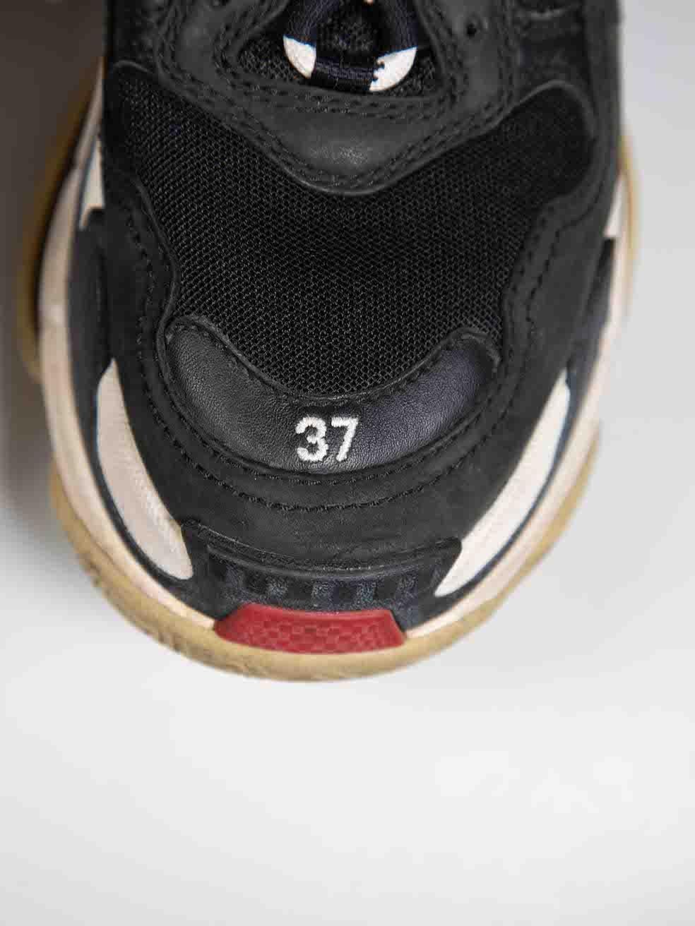 Balenciaga Black Triple S Trainers Size EU 37 1