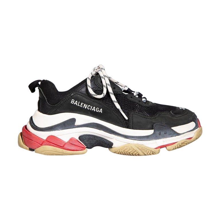 Balenciaga Black Triple S Trainers Size EU 37 at 1stDibs