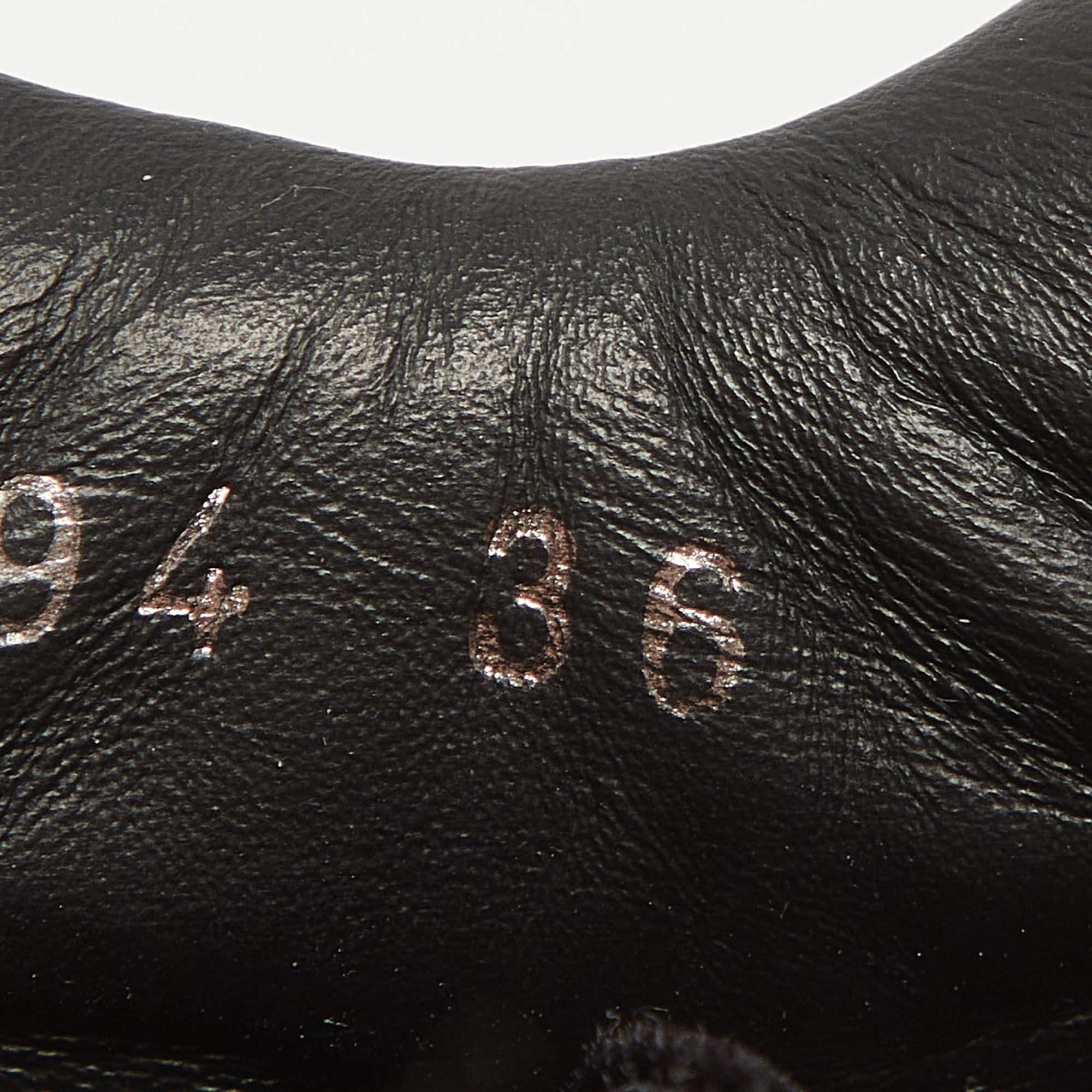 Balenciaga Black Velvet and Leather Velcro Strap High Top Sneakers Size 36 For Sale 4