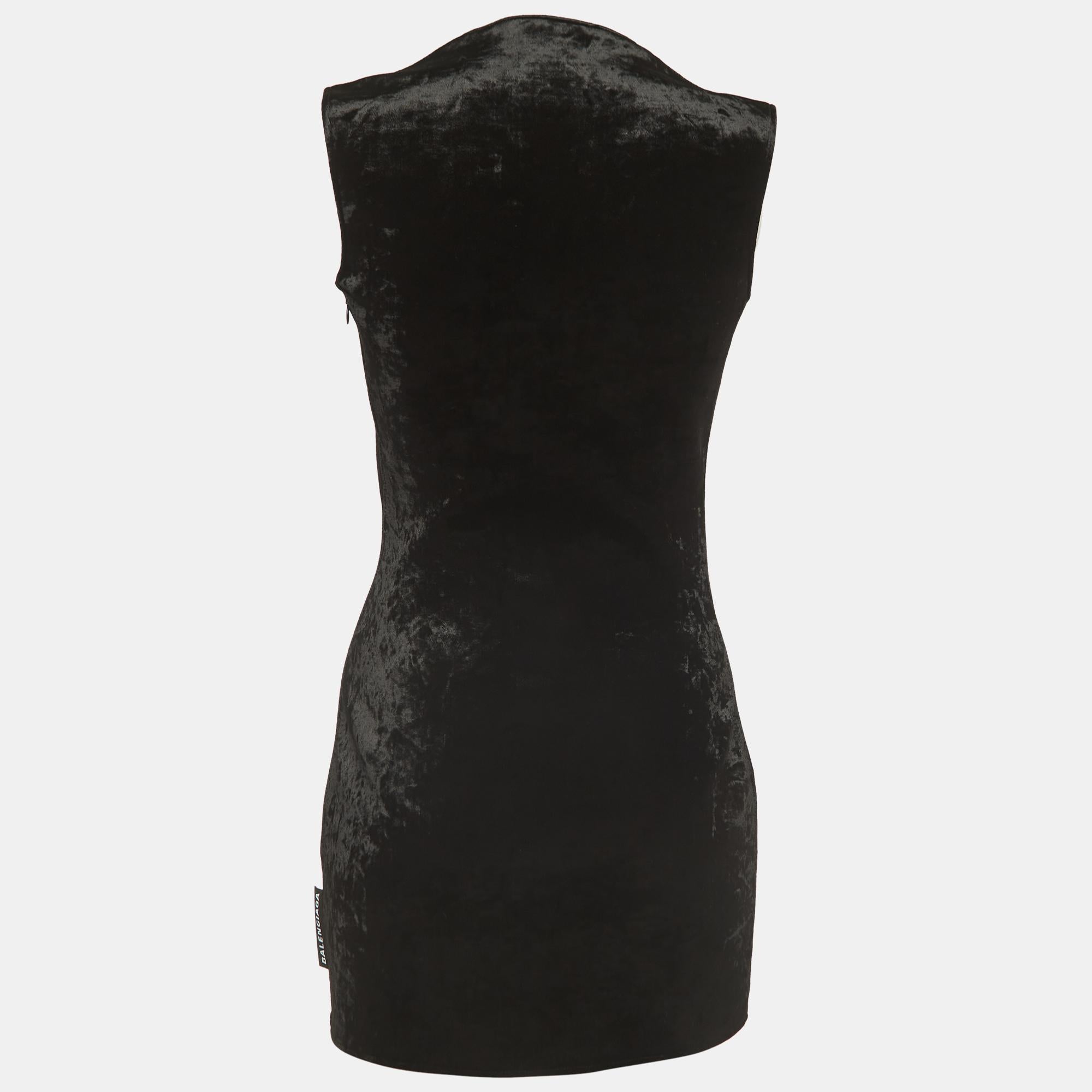 Invest in creating a well-curated wardrobe with 'wearable' pieces like this Balenciaga mini dress. Tailored beautifully, the dress has a lovely neckline and a comfortable fit.

Includes: Brand Tag