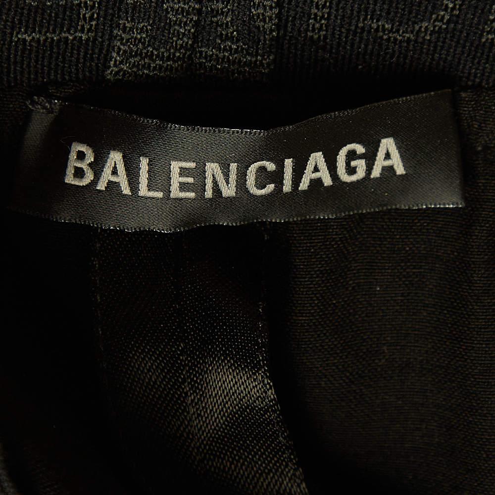 Balenciaga Black Washed Crepe Logo Applique Suit S In Excellent Condition In Dubai, Al Qouz 2