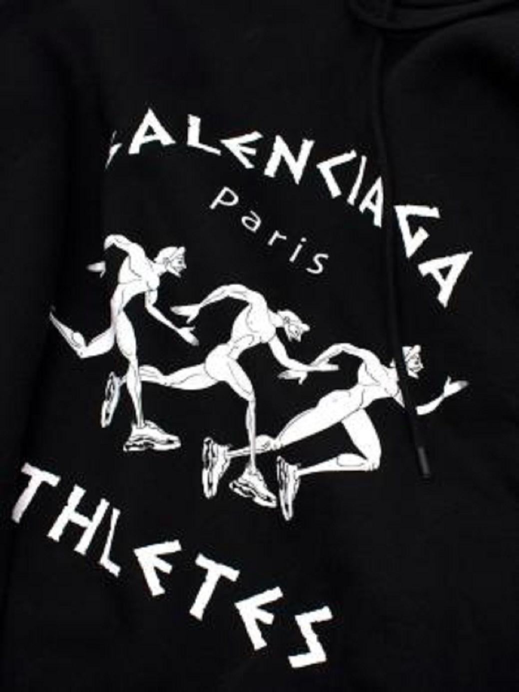 balenciaga paris athletes hoodie