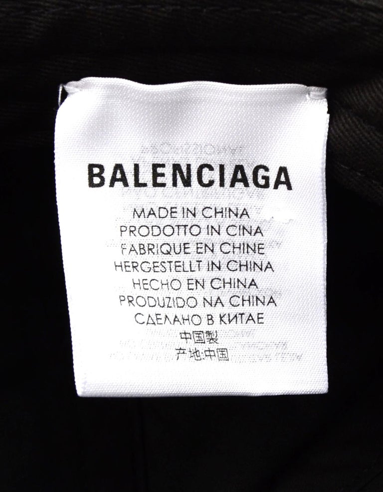 Balenciaga Black/White BB Mode Logo Cotton Baseball Cap Hat Unisex Sz L For  Sale at 1stDibs | balenciaga cap made in china, balenciaga hat made in china,  hat mode