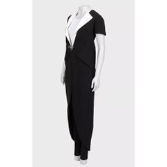 Balenciaga Cardigan in Schwarz-Weiß mit Taschen – Größe 36/S