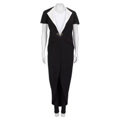 Balenciaga Cardigan in Schwarz-Weiß mit Taschen – Größe 36/S