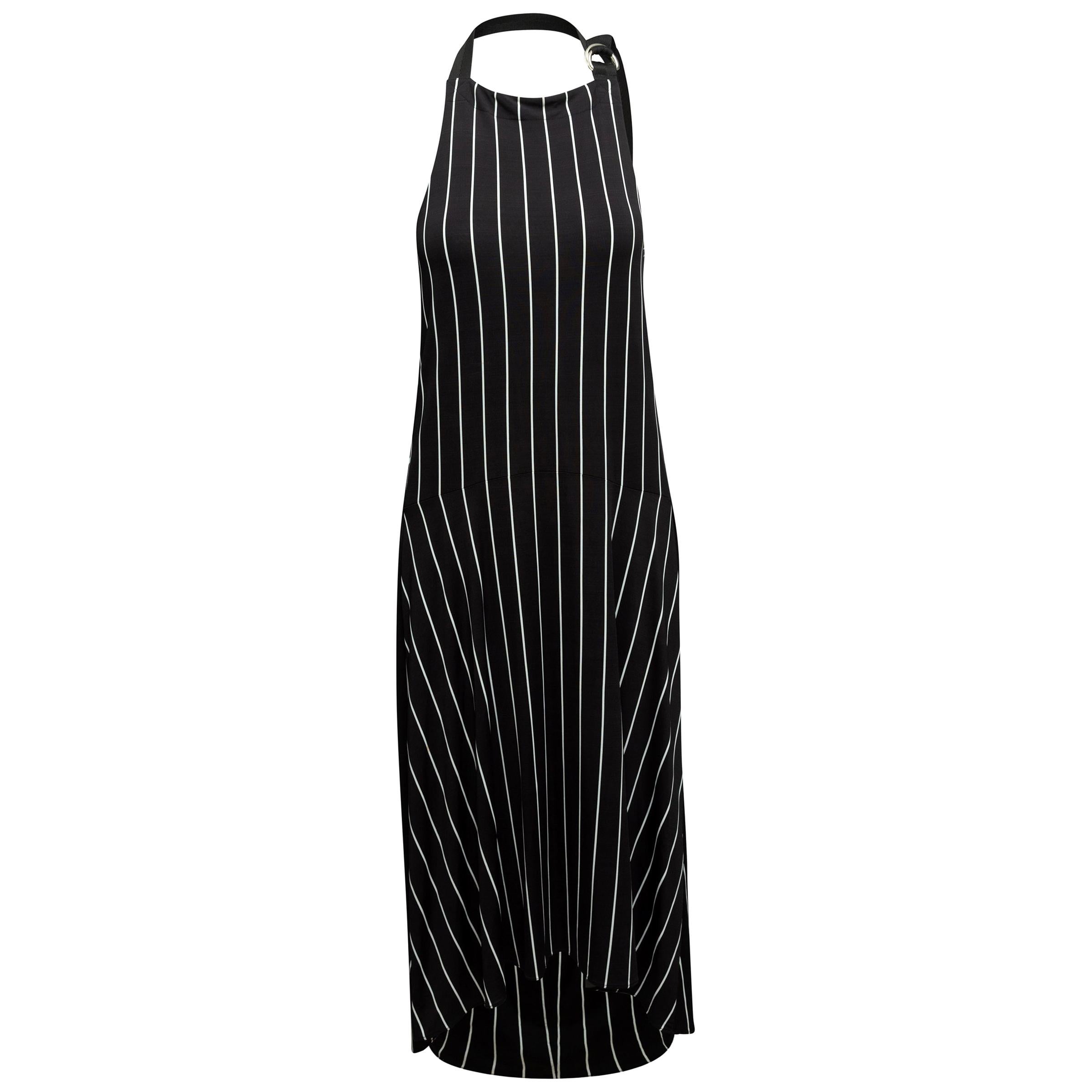 balenciaga black and white dress