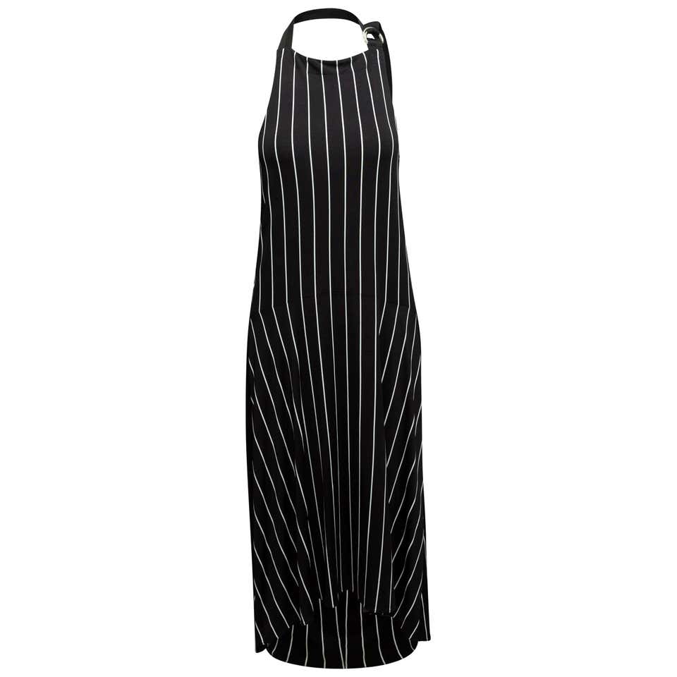 Balenciaga Black and White Striped Halter Dress For Sale at 1stDibs ...