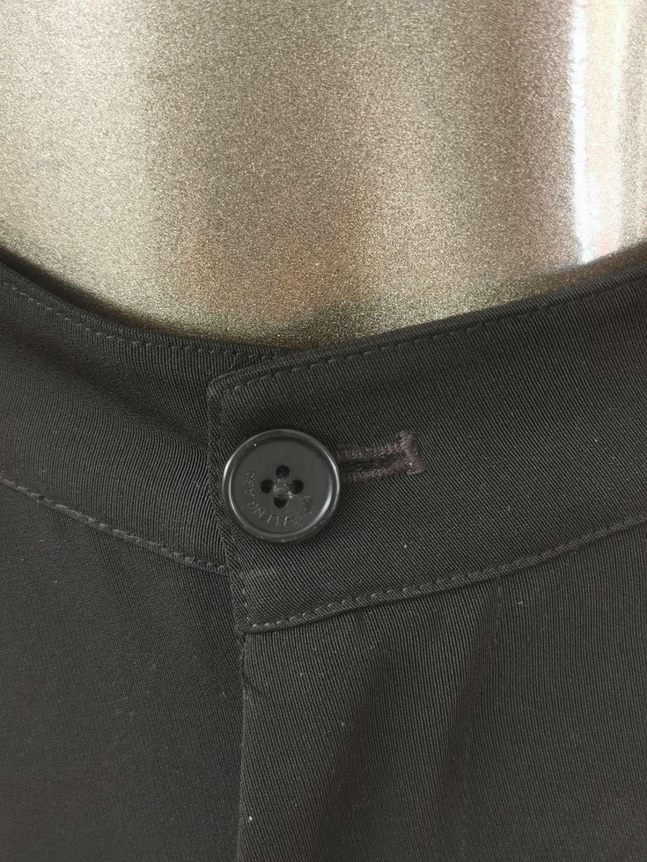 Schwarze maßgeschneiderte Balenciaga-Hose mit weitem Bein Größe 34 Damen im Angebot