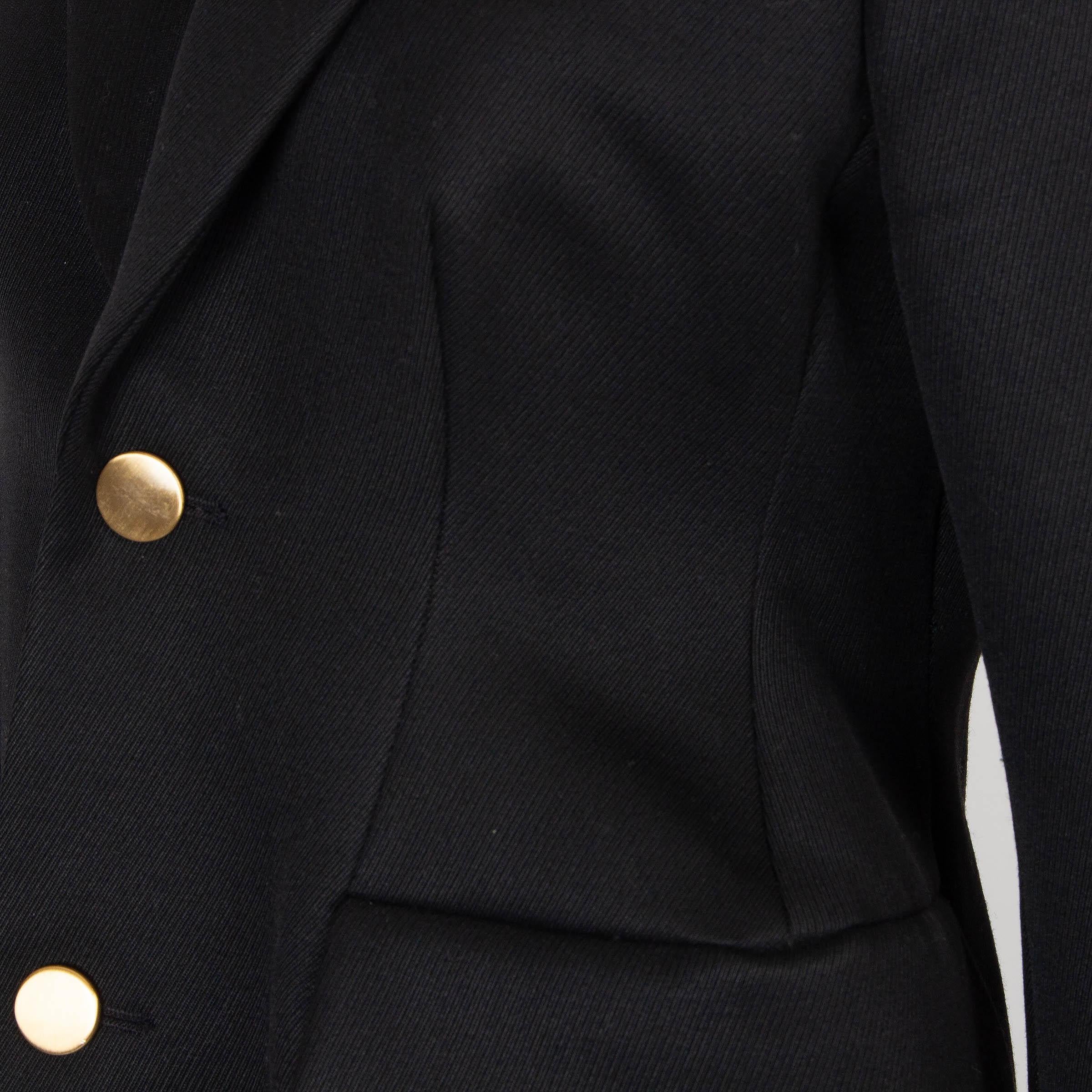 Donna Balenciaga giacca blazer 2016 HOURGLASS in lana nera 38 S in vendita