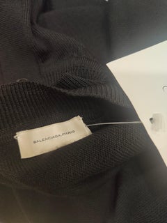 Balenciaga Contemporary Black Wool Cardigan Size M Unisex 21st Century