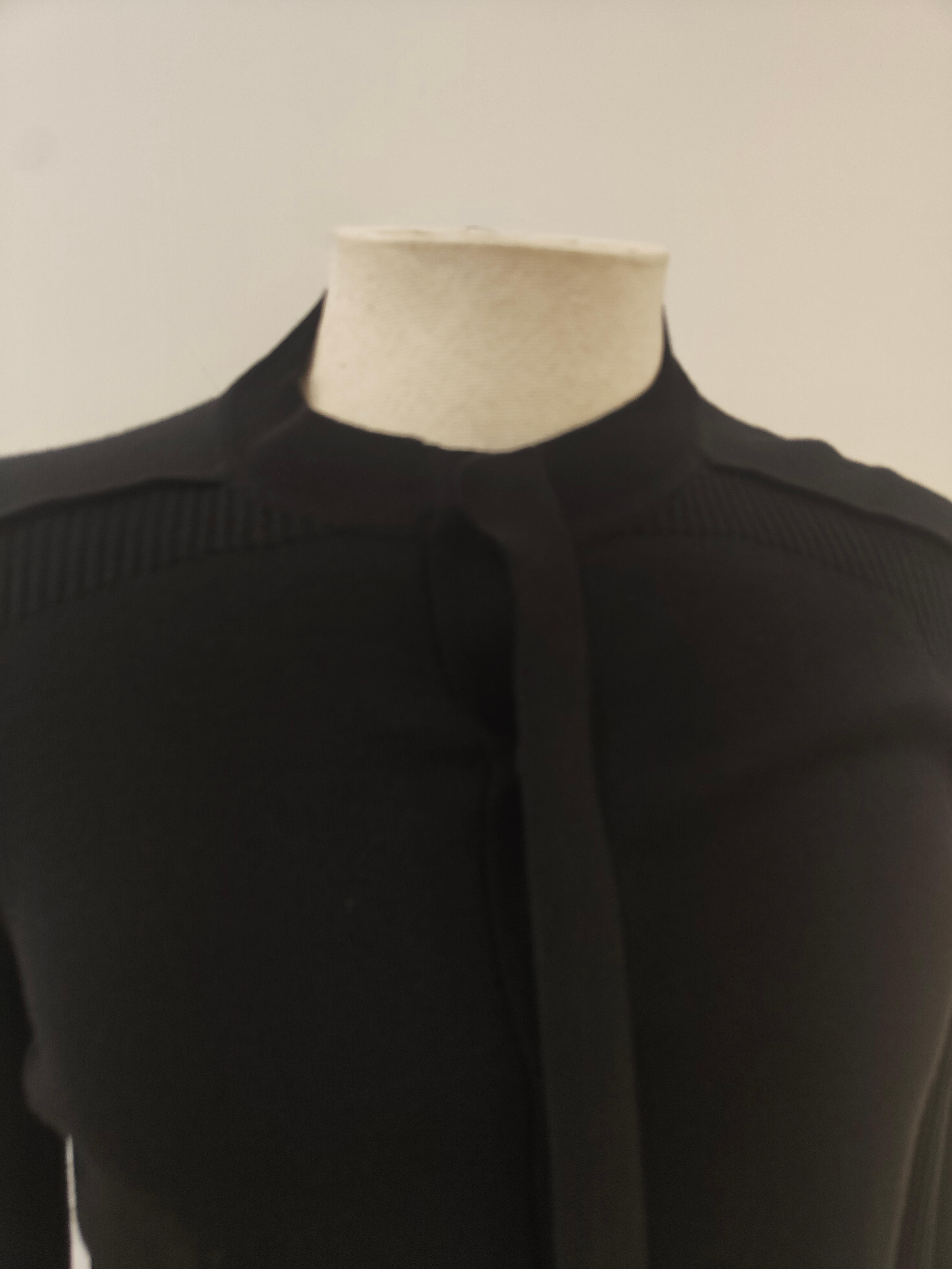 Cardigan Balenciaga en laine noire Unisexe en vente
