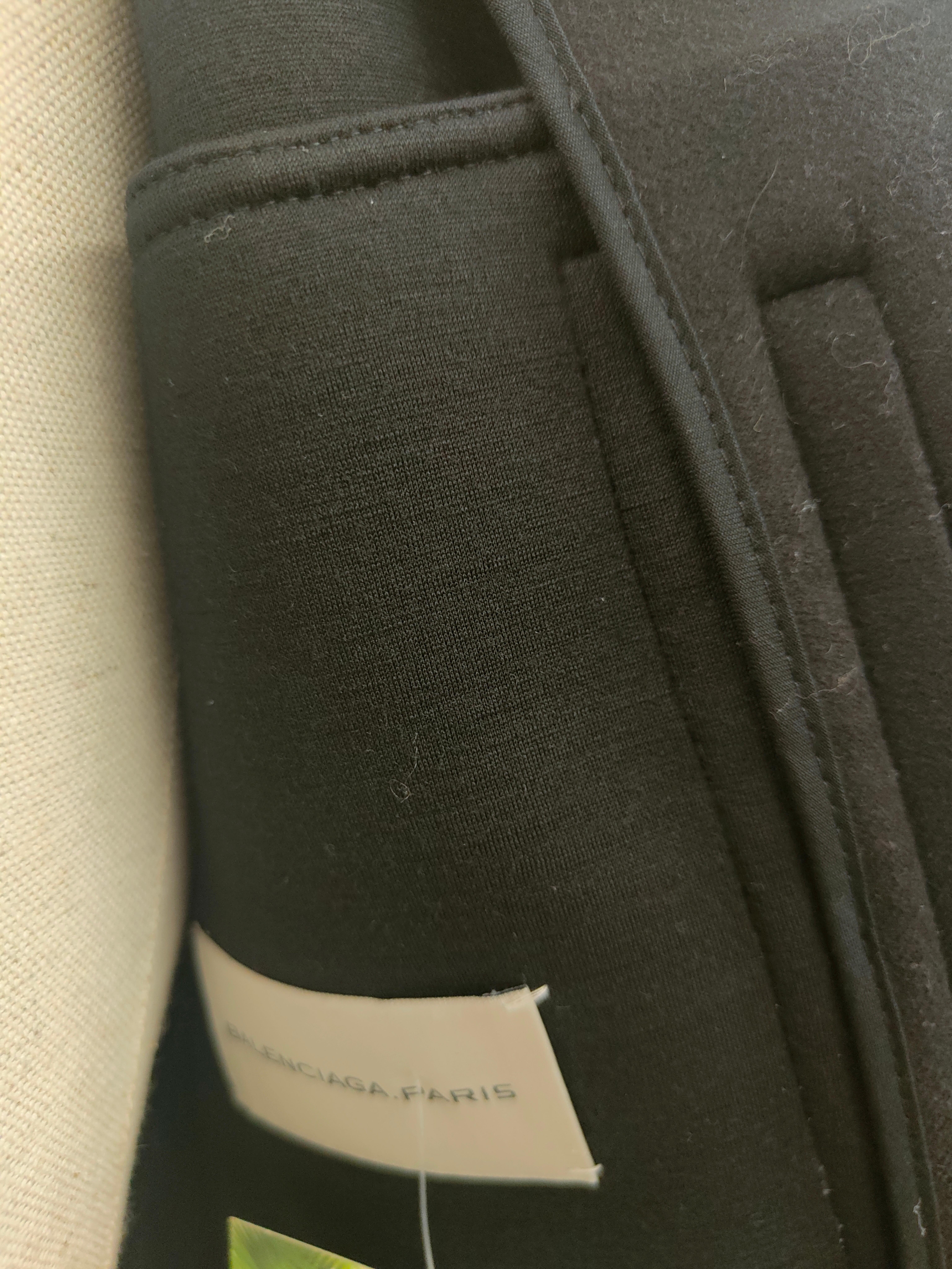 Balenciaga black wool jacket For Sale 2