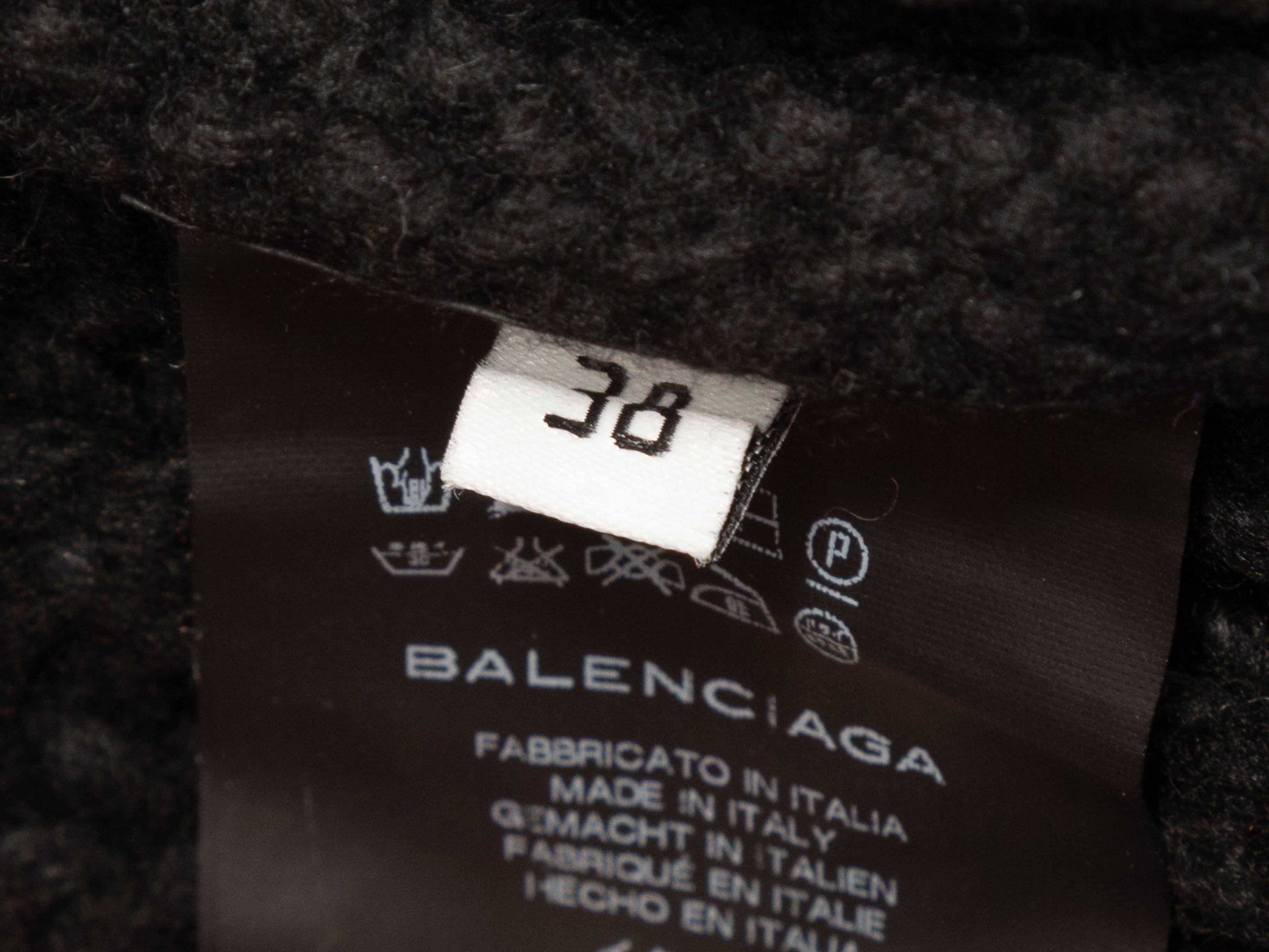 Balenciaga Black Wool Rib Knit Layered Vest In Good Condition In New York, NY