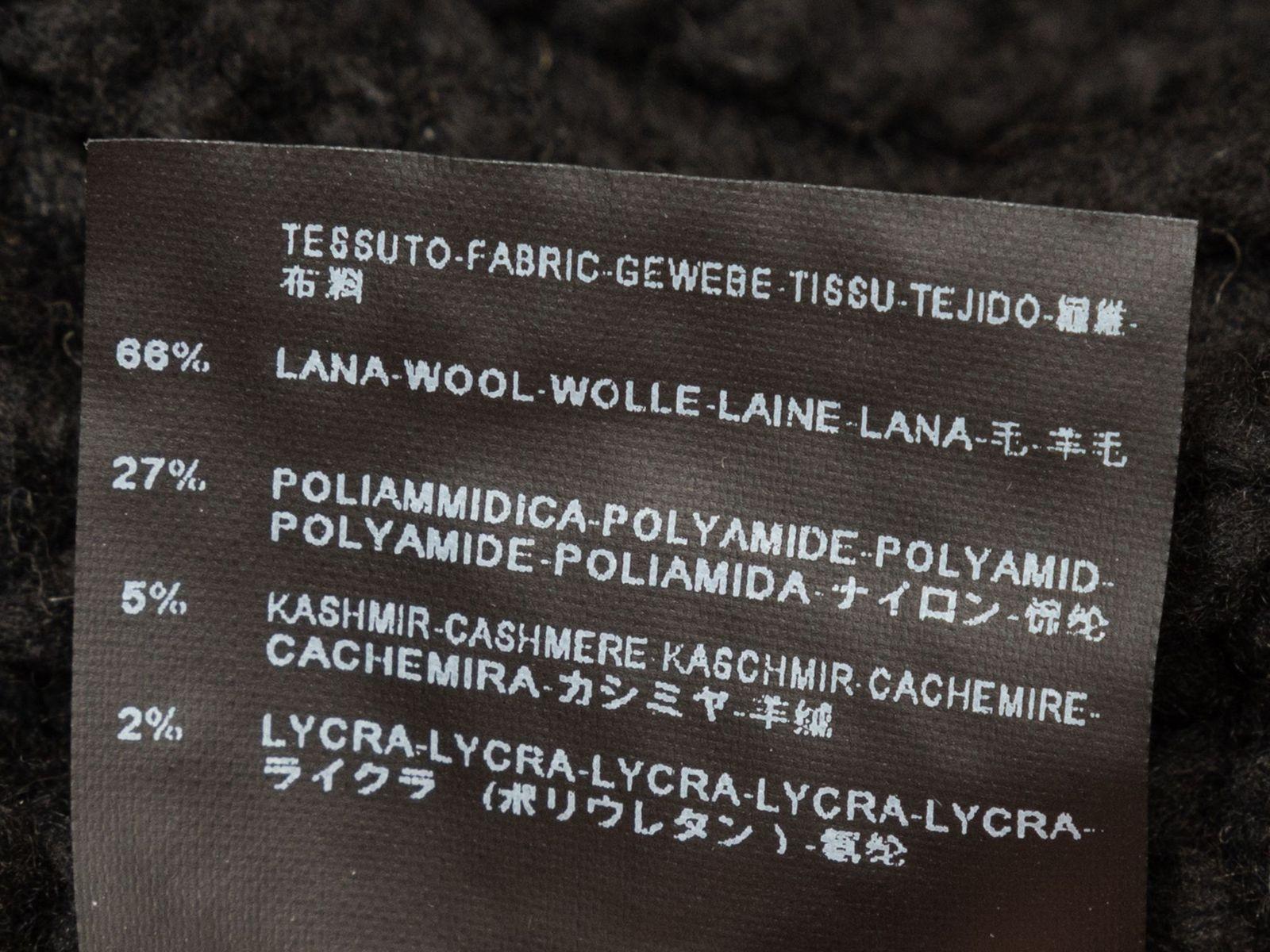 Women's Balenciaga Black Wool Rib Knit Layered Vest