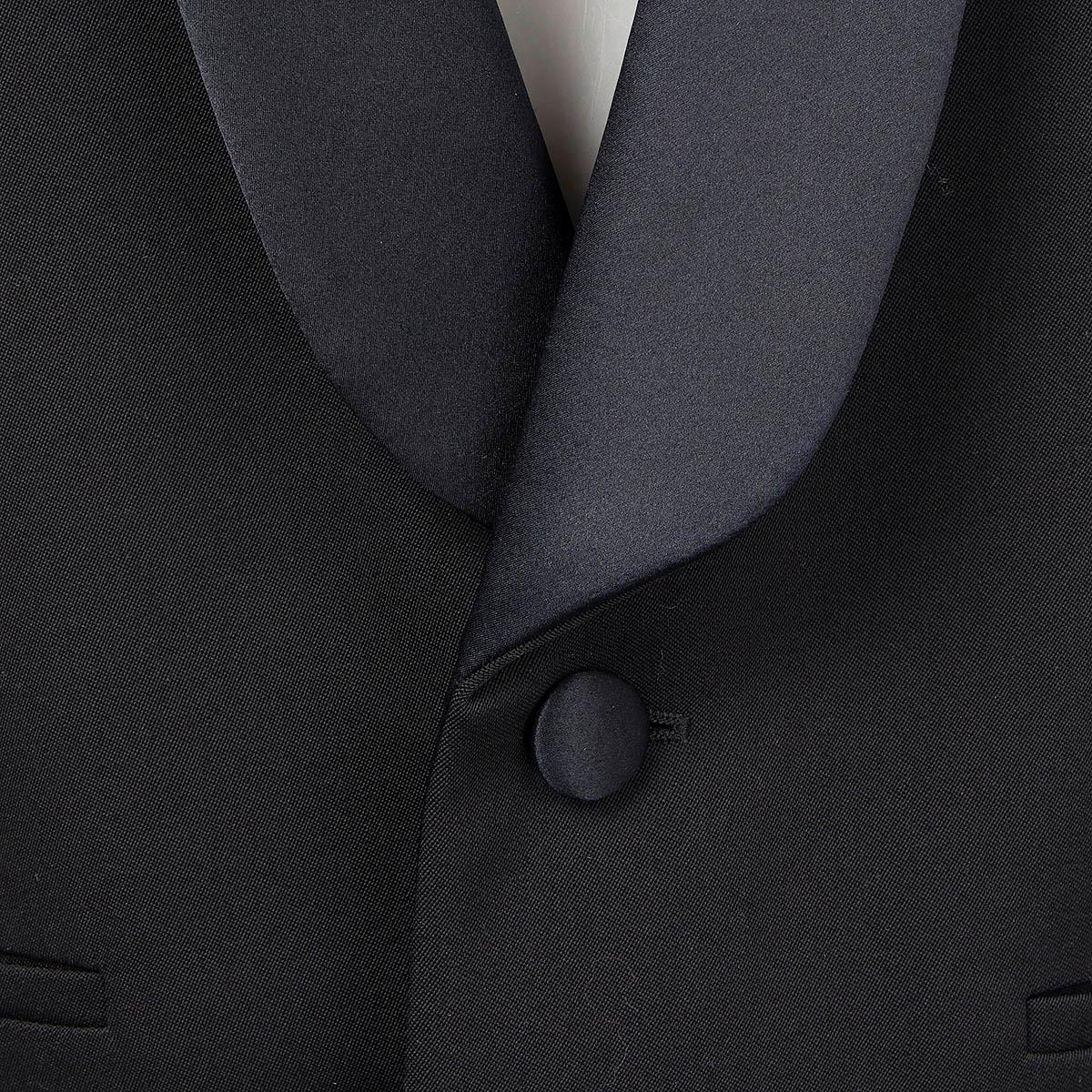 BALENCIAGA black wool SHAWL COLLAR OVERSIZED Blazer Jacket 40 M For Sale 1