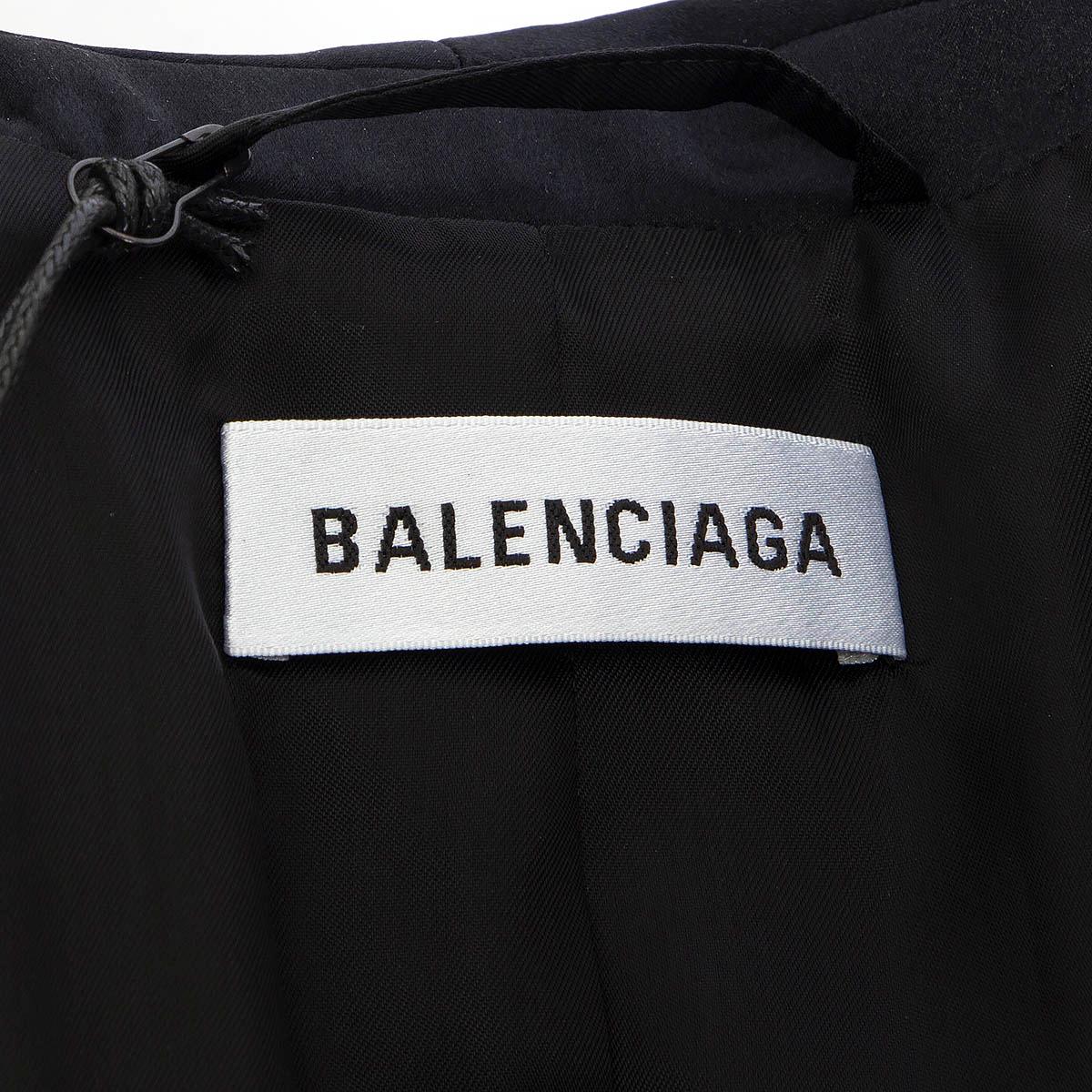 BALENCIAGA black wool SHAWL COLLAR OVERSIZED Blazer Jacket 40 M For Sale 2