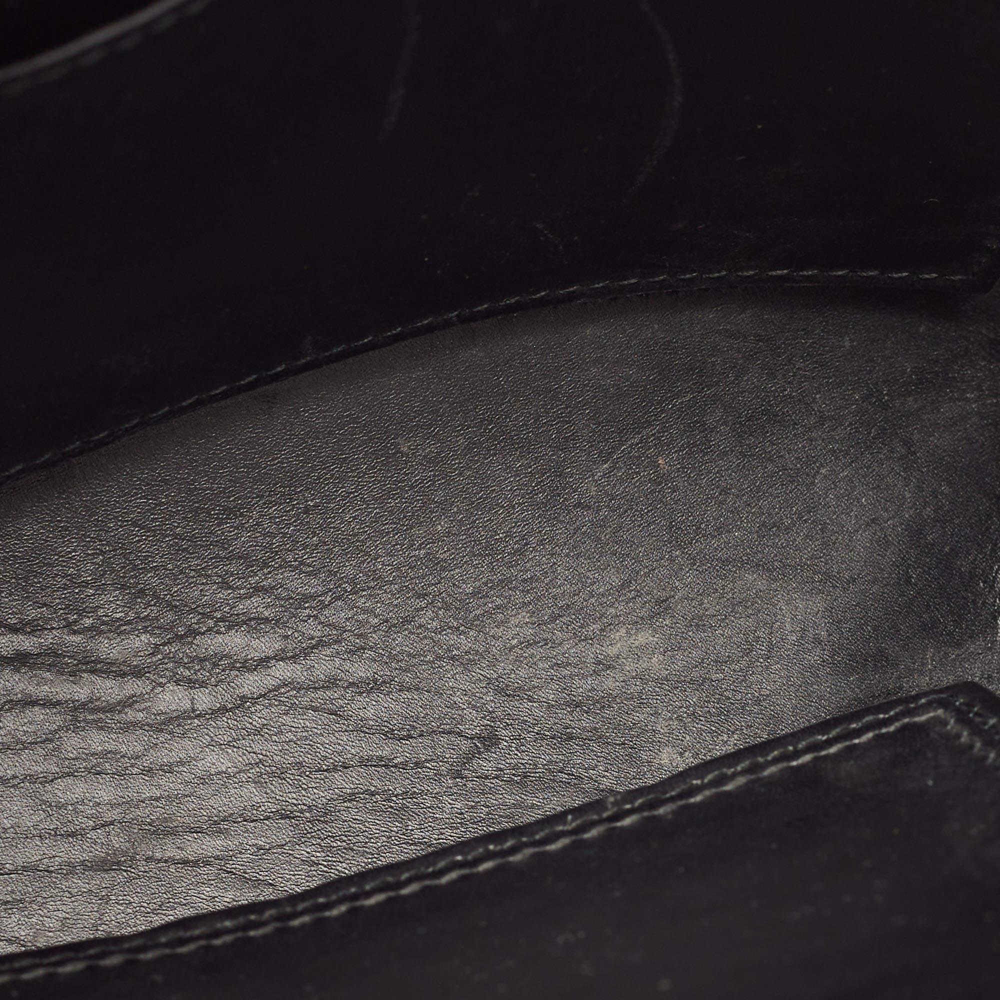 Balenciaga Black Woven Leather Mini Papier A4 Tote 7