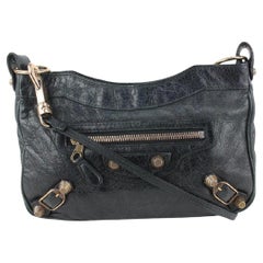 Balenciaga Black x Rose Gold Giant Hip Crossbody Bag 927bal35