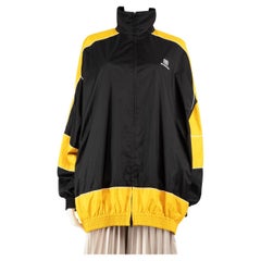 Balenciaga Black 
Yellow Zip Up Jacket Size XXL