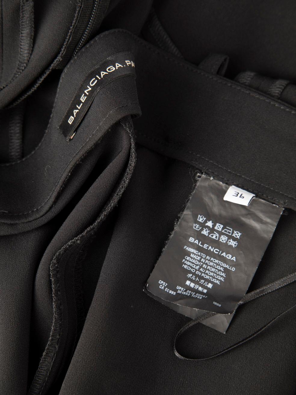 Pantalon skinny noir à poignets zippés Balenciaga Taille S en vente 1