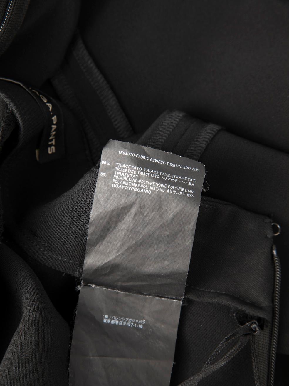 Pantalon skinny noir à poignets zippés Balenciaga Taille S en vente 2