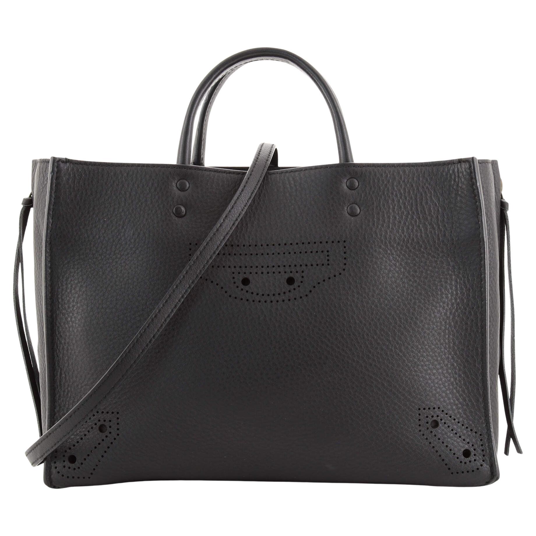 Balenciaga Arena Foldover Classic Studs Messenger Bag Leather at