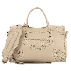 Balenciaga Blackout City AJ Handbag Leather Small