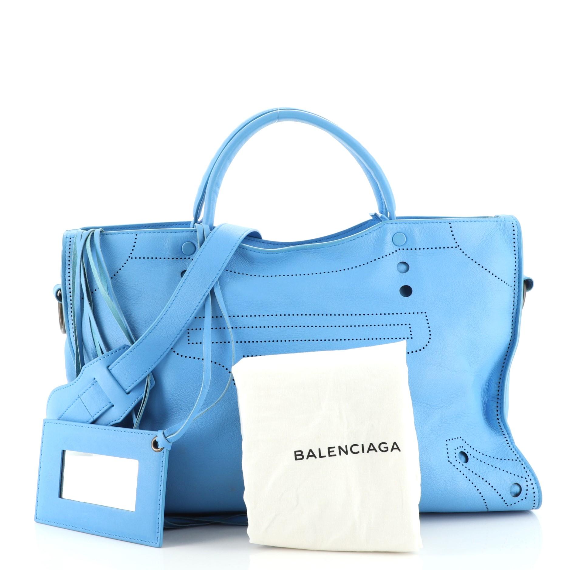 Balenciaga Blackout City Bag Leather Medium at 1stDibs