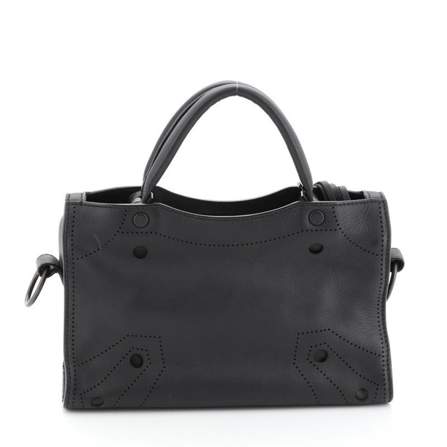 Balenciaga Blackout City Bag Leather Mini at 1stDibs