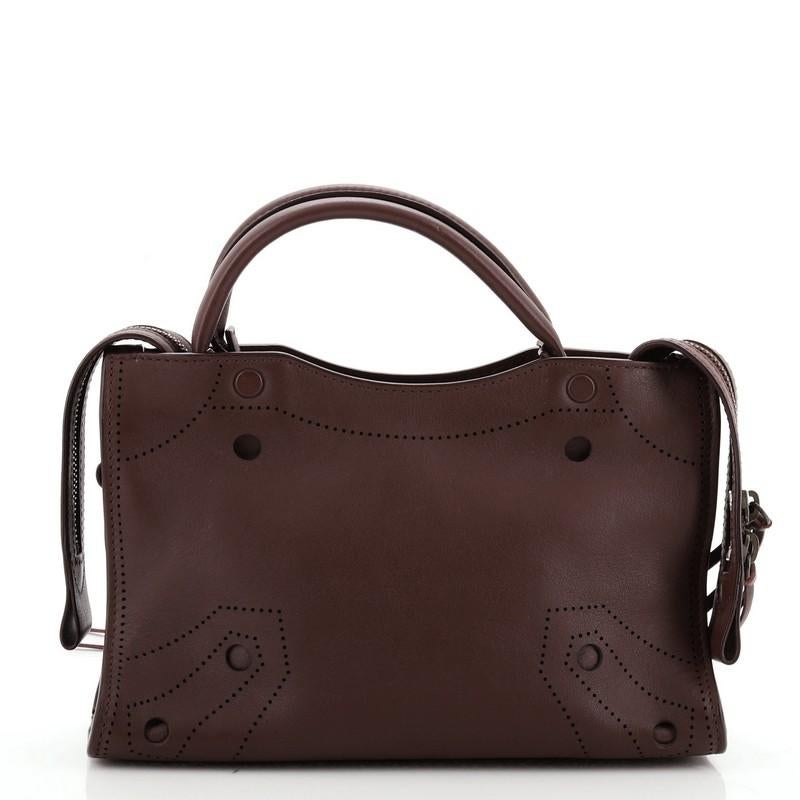 Balenciaga Blackout City Bag Leather Mini In Good Condition In NY, NY