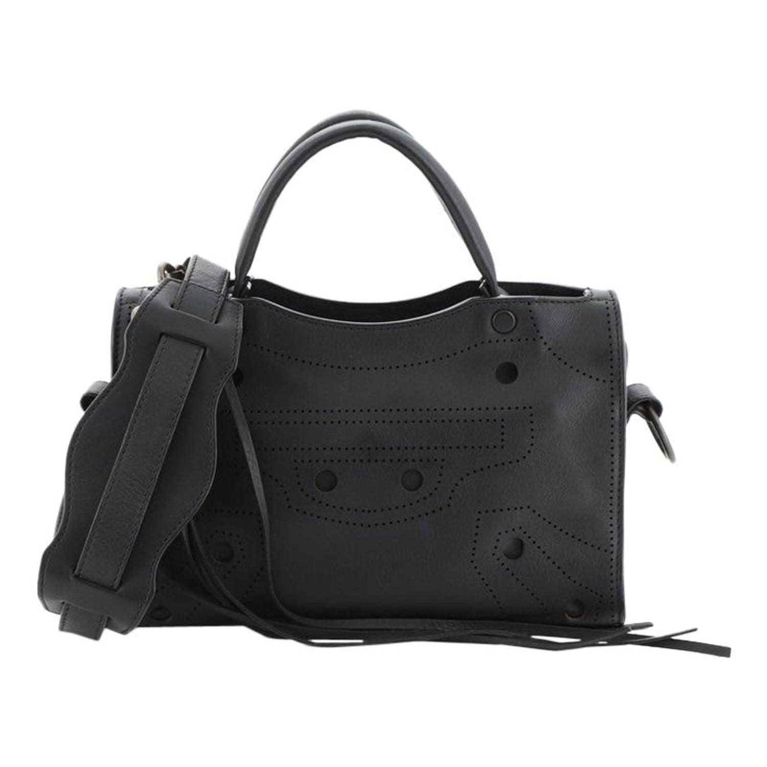 Balenciaga Blackout City Bag Leather Mini at 1stDibs