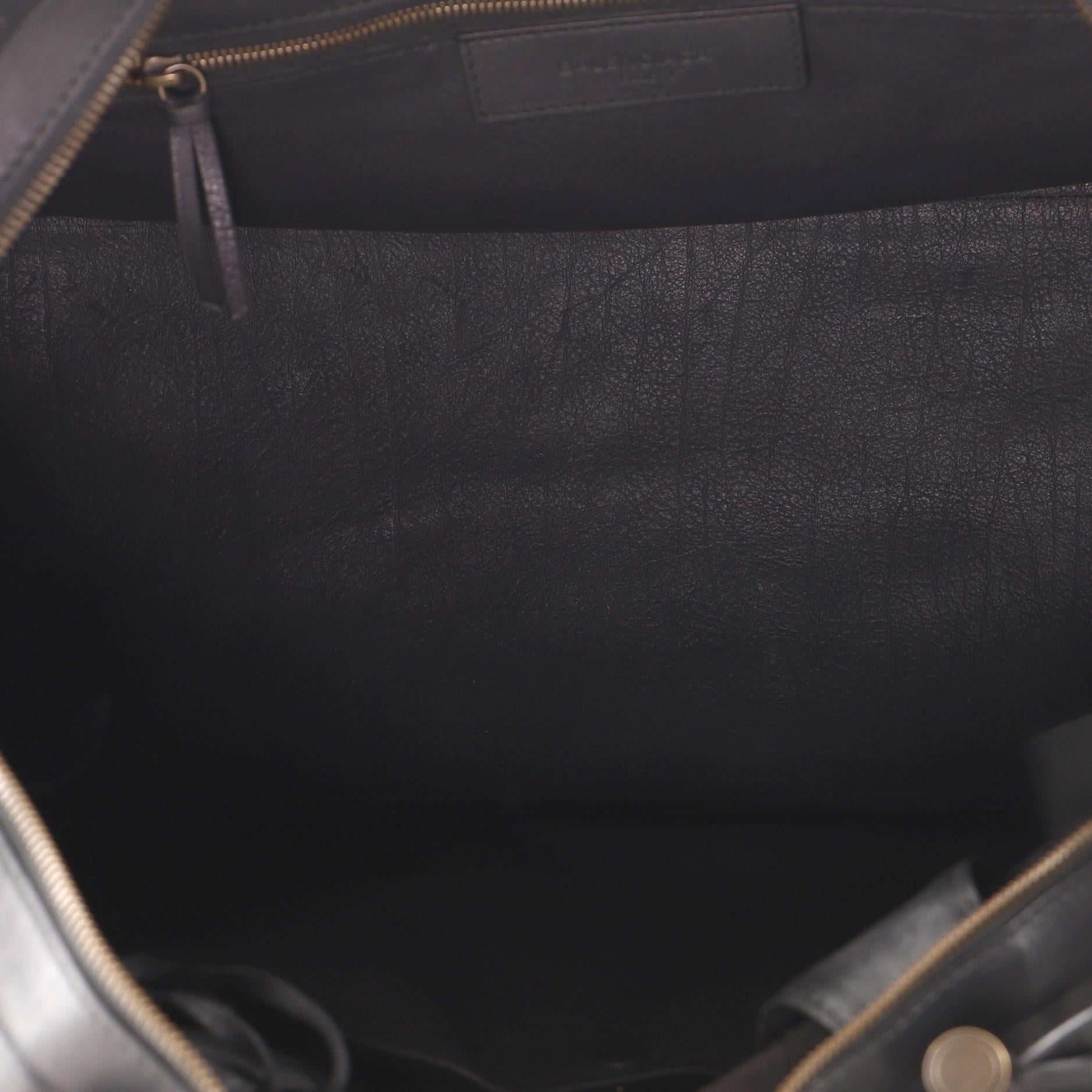Balenciaga Blackout City Bag Leather XL In Good Condition In NY, NY
