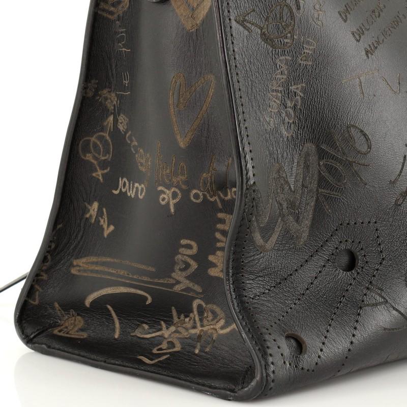Women's or Men's Balenciaga Blackout City Bag Printed Leather Medium