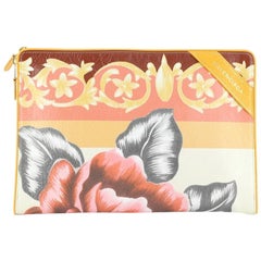 Balenciaga Blanket Pouch Printed Leather