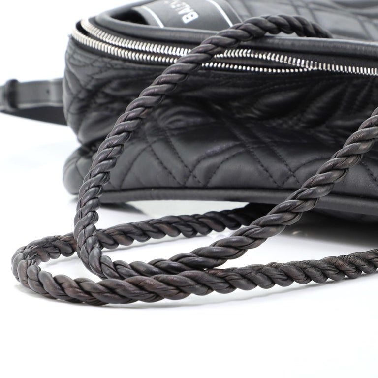 Balenciaga Blanket Square Bag Quilted Leather Large For Sale at 1stDibs