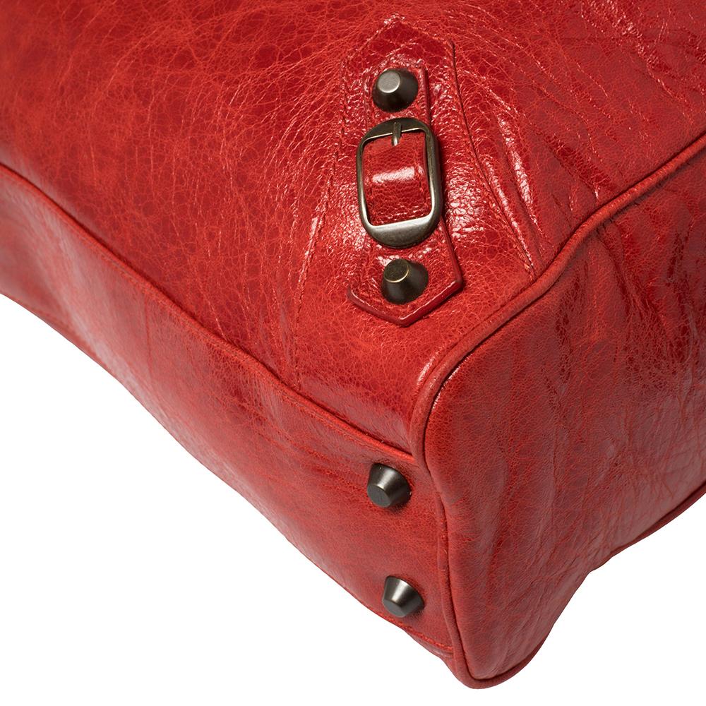 Balenciaga Blood Chevre Leather Mini RH Bowling Bag 2