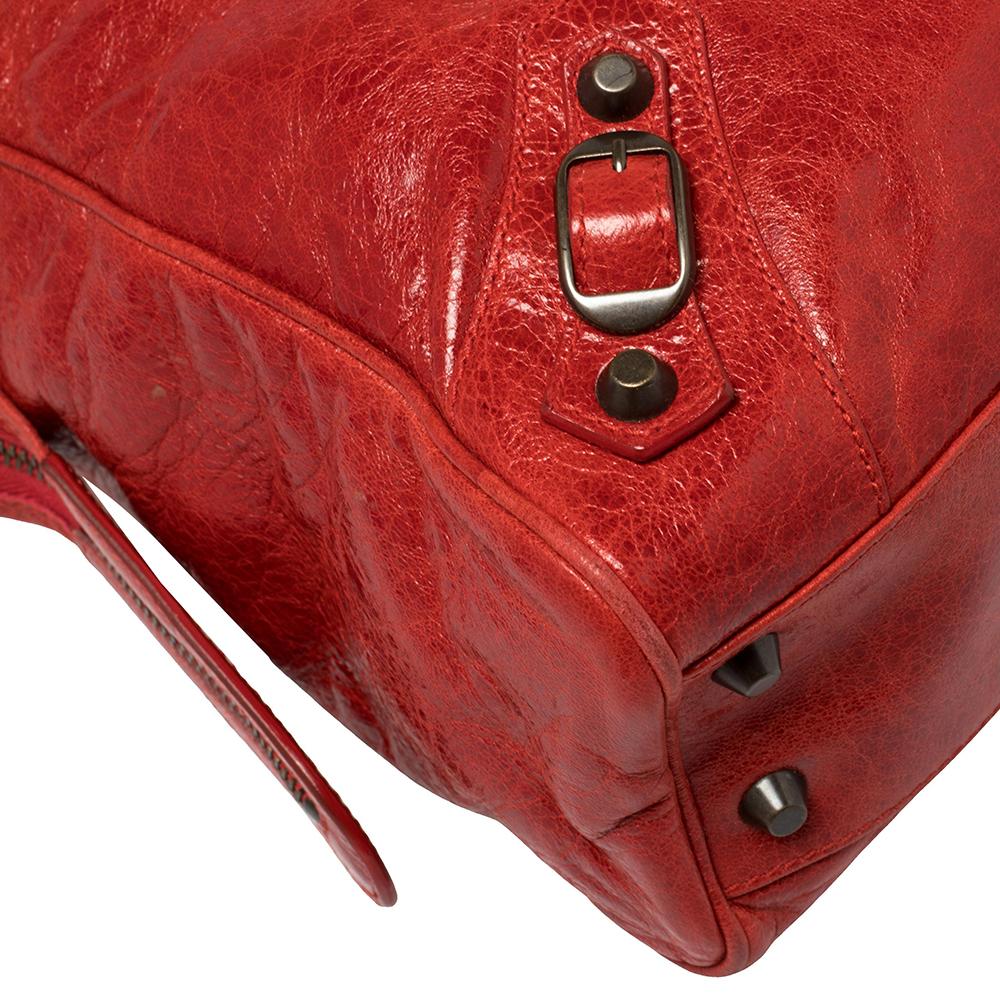 Women's Balenciaga Blood Chevre Leather Mini RH Bowling Bag