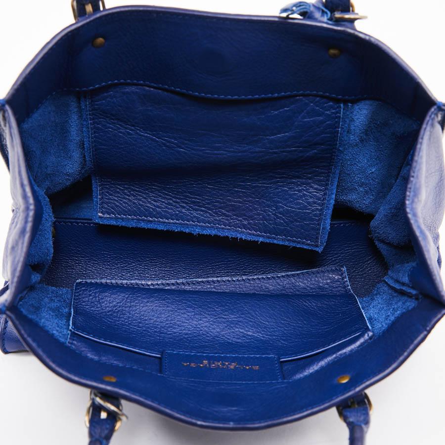 BALENCIAGA Blue A4 Mini Paper Leather Bag 3