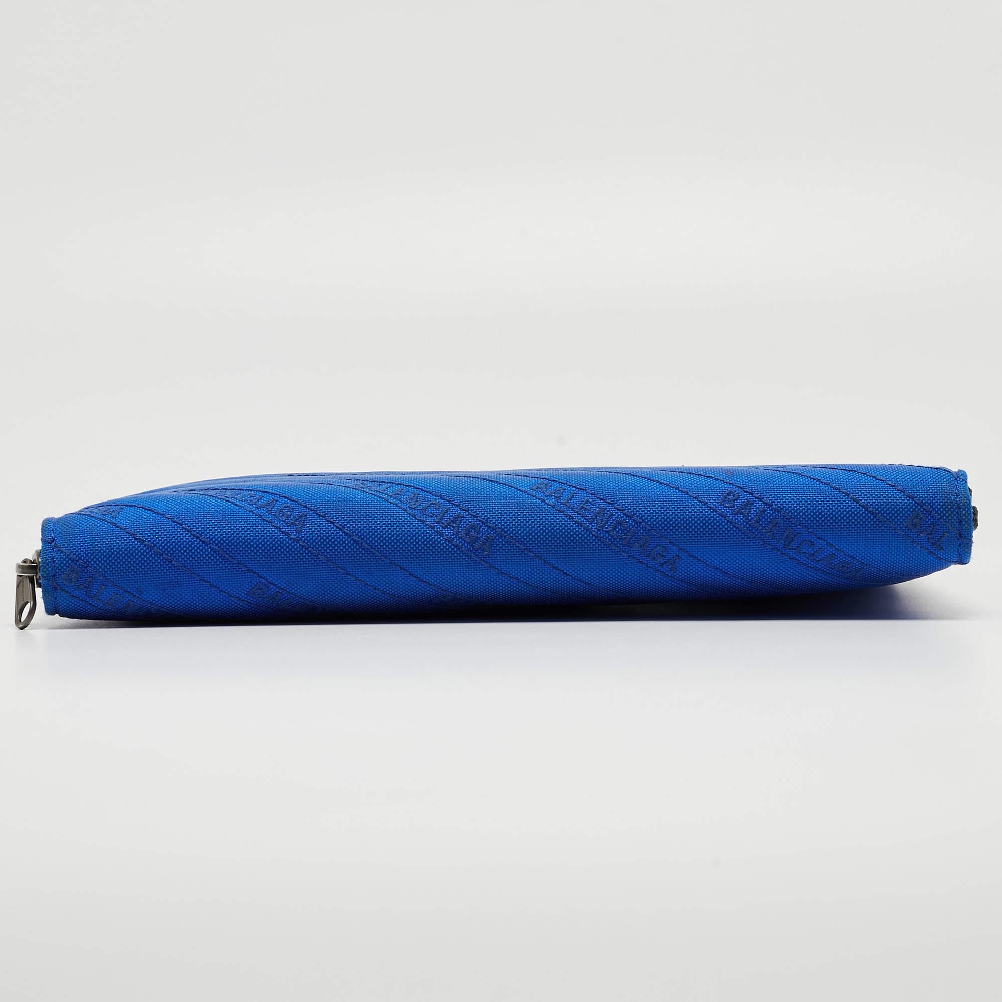Balenciaga Blue/Black Logo Nylon iPad Case 6