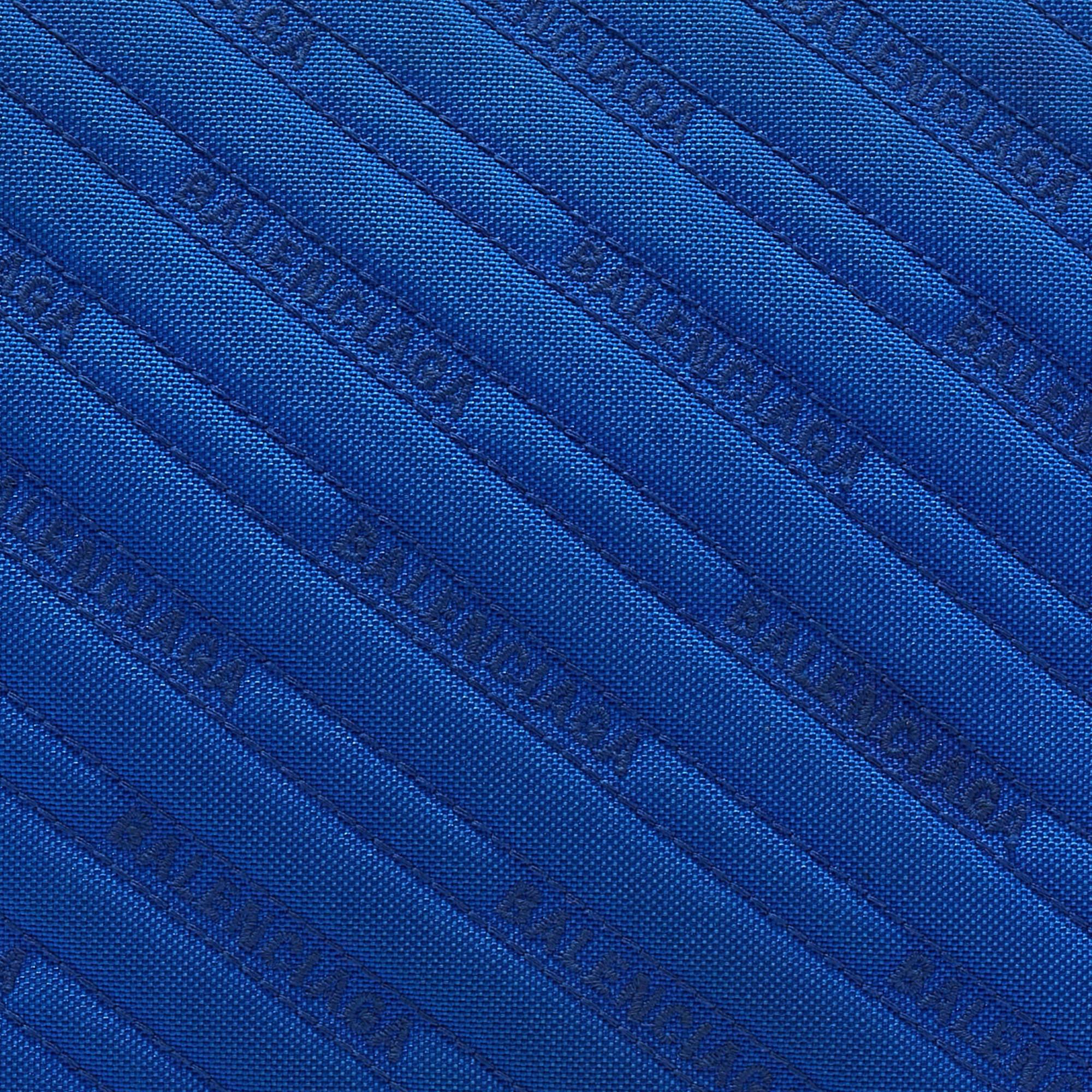 Balenciaga Blue/Black Logo Nylon iPad Case 1