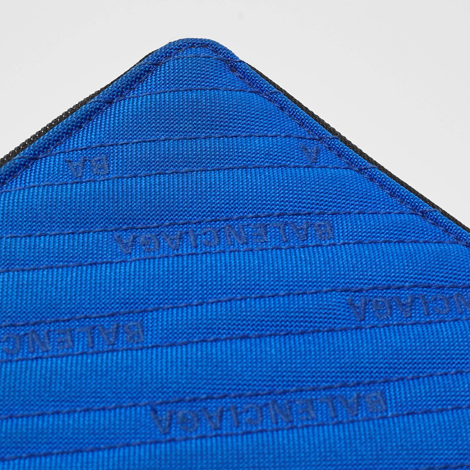 Balenciaga Blue/Black Logo Nylon iPad Case 2