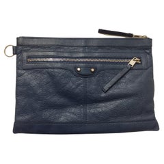 Balenciaga Blue City Clip Bag