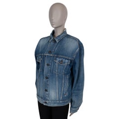 BALENCIAGA blue cotton 2019 LIKE A MAN OVERSIZED DENIM Jacket 36 XS