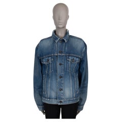 BALENCIAGA blue cotton 2019 LIKE A MAN OVERSIZED DENIM Jacket 36 XS