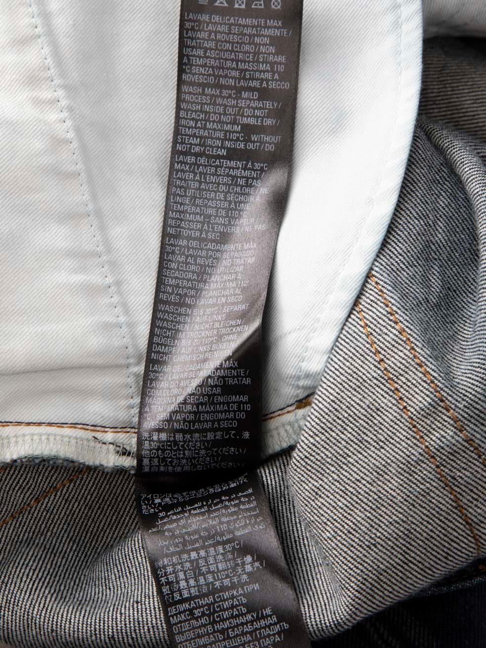 Balenciaga Blue Denim Faded Effect Jeans Size M 1