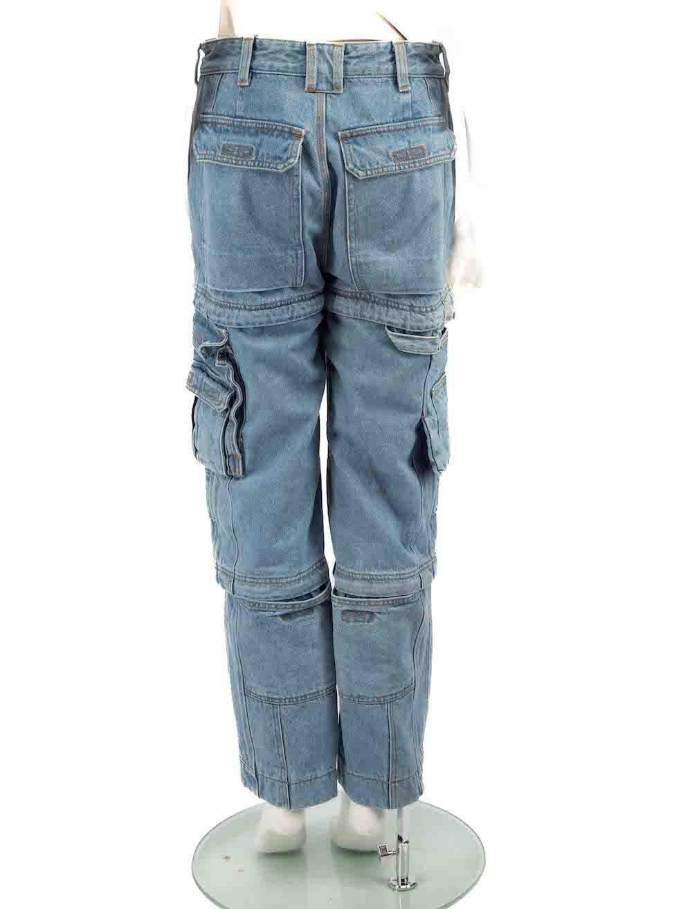 Balenciaga multi zip jeans top