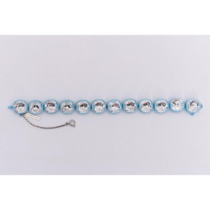 Balenciaga Blaues Emaille-Armband Damen im Angebot
