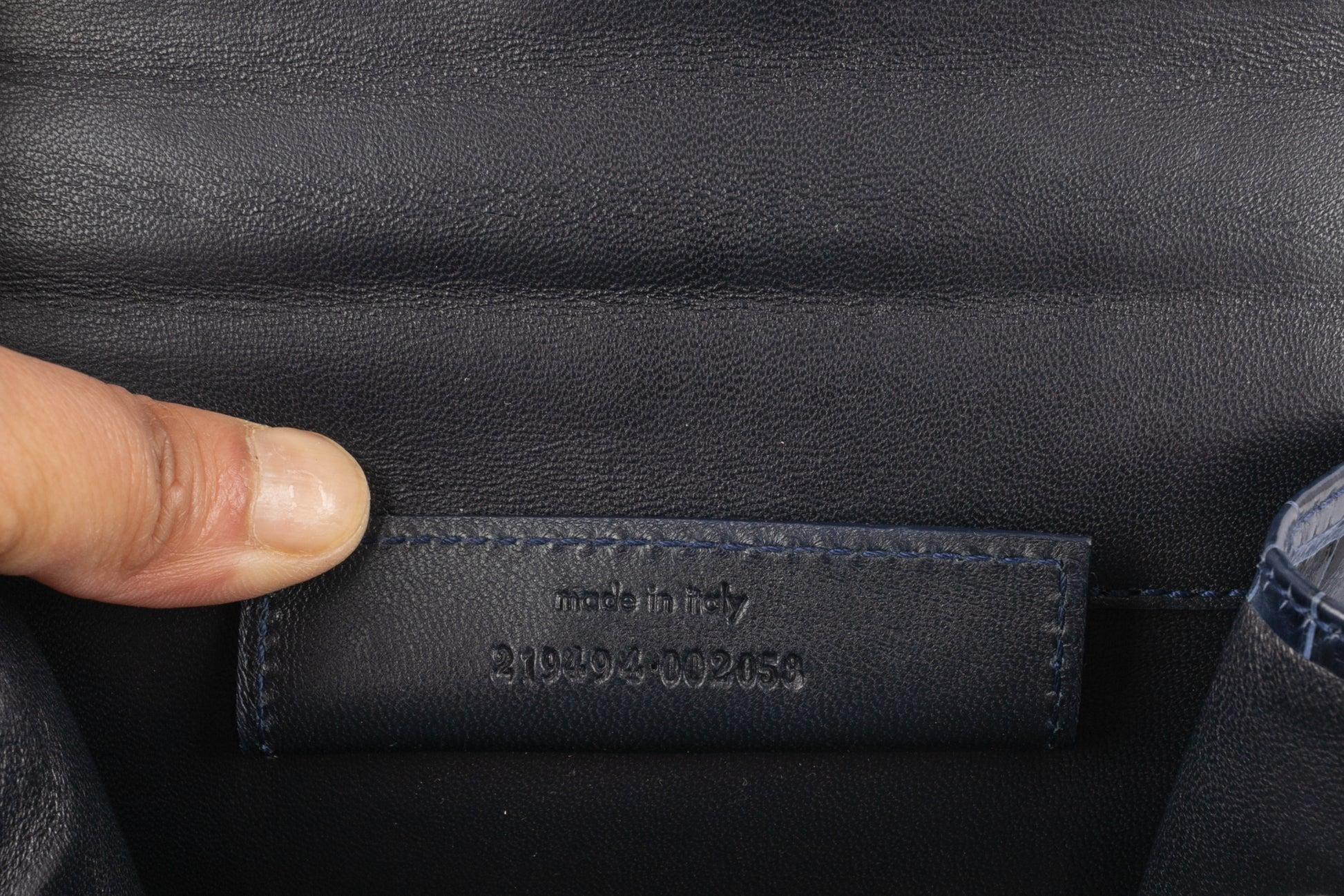 Balenciaga Blue Exotic Leather Tiny Bag For Sale 6